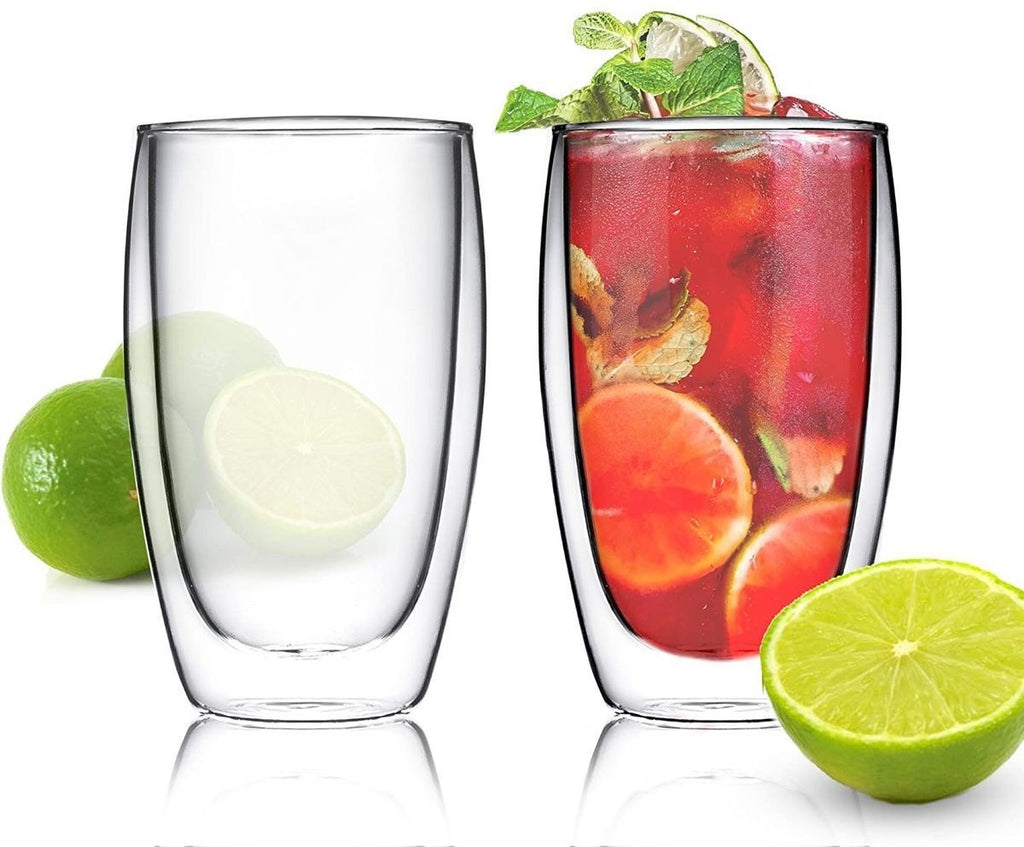 Double wall Glass set of 6-450 ml